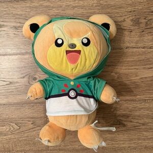 Build a Bear Nintendo Pokemon Teddiursa 16" Plush W/ Hoodie